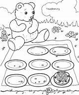 Teddy Bear Picnic Coloring Pages  sketch template