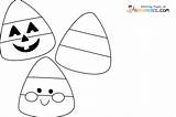Candy Corn Coloring Pages sketch template
