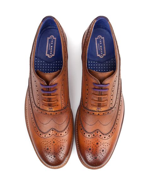 Ted baker Oxford Brogue Shoe in Brown for Men | Lyst