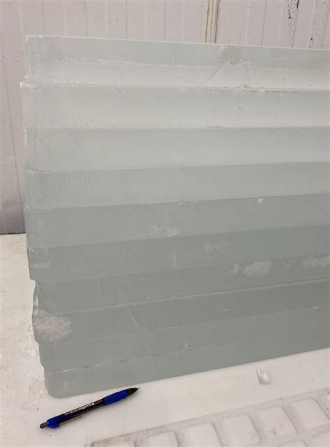 The color gradient on these slabs of ice at my work : r/oddlysatisfying