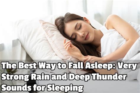 The Best Way to Fall Asleep: Very Strong Rain and Deep Thunder Sounds ...