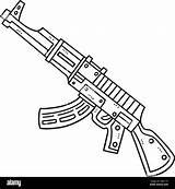 Machine Gun Coloring Pages sketch template