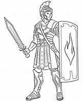 Roman Soldier Coloring Page Free Printable Pages 59% OFF sketch template