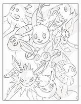 Eevee Pokemon Coloring Pages sketch template