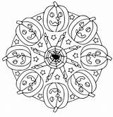 Basic Halloween Mandala coloring Page  Download Print Or Color Online sketch template