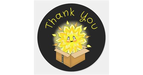 Thank You “Sunshine” Sticker | Zazzle