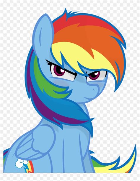 Rainbow Dash Angry Face