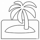 Desert Island Emoji coloring Page  ColouringPages sketch template