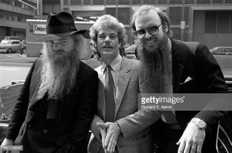 Photo of Frank BEARD and ZZ TOP and Dusty HILL and Billy GIBBONS LR Dusty Hill Frank Beard Billy ...