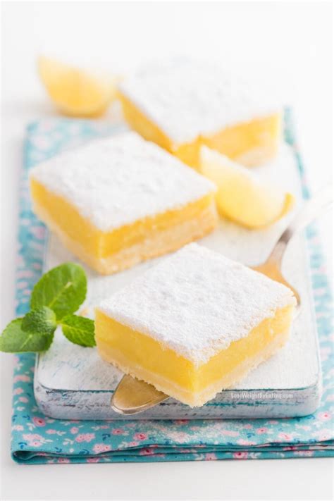 Low Calorie Lemon Bars - Lose Weight By Eating