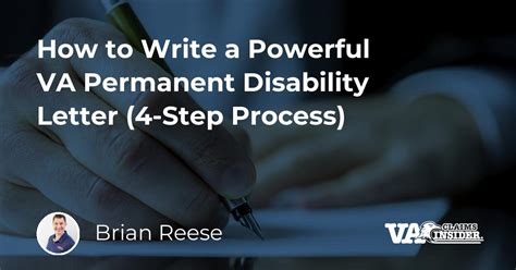 How to Write a Powerful VA Permanent Disability Letter (4-Step Process)