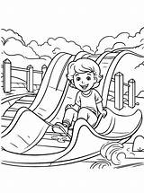 Slide  Lol Coloring Pages Water slides Color sketch template