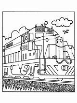Train coloring pages sketch template