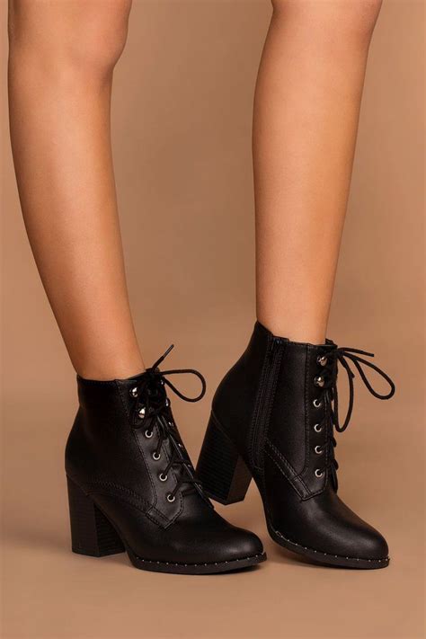 Own It Black Lace Up Boots | Black lace up boots, Boots women fashion ...