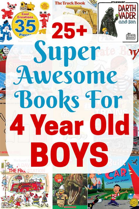 Best Books for 4 Year Old Boys - 25+ Super Awesome Titles!