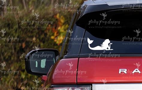 Mermaid Decal Mermaid Car Decal Mermaid Sticker Mermaid - Etsy