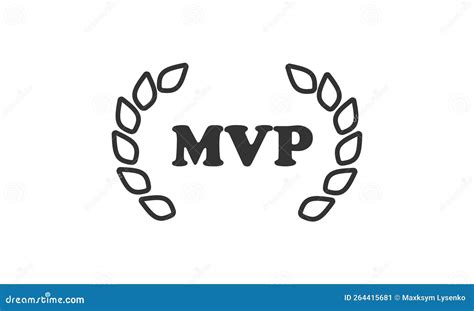 MVP Letter Initial Logo with Rectangle Design Vector Illustration Stock ...