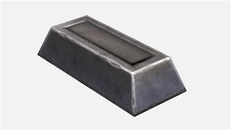 Steel Ingot - 3D Model by Dereza