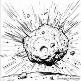 Asteroid Coloring Pages  Free & Printable sketch template