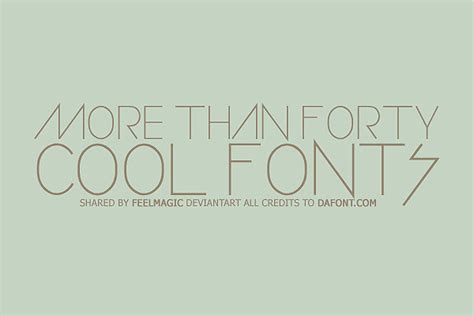 Cool Fonts by feelmagic on DeviantArt