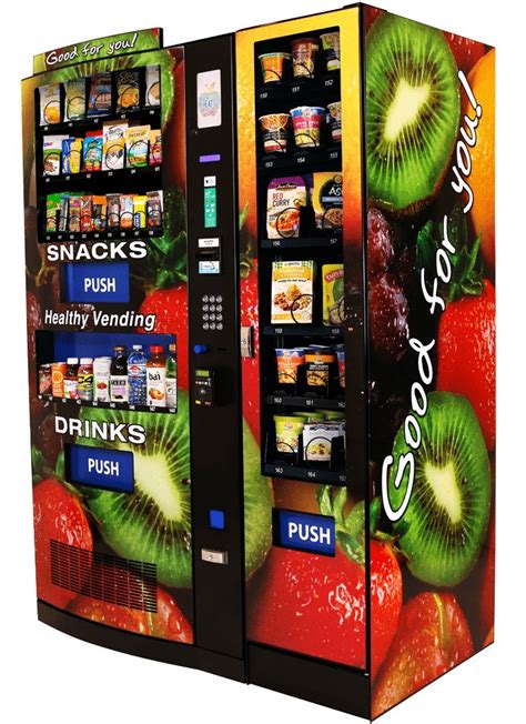 a vending machine that has fruit on it