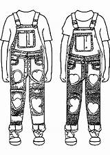 Farmer Overalls Coloring Page Pages sketch template