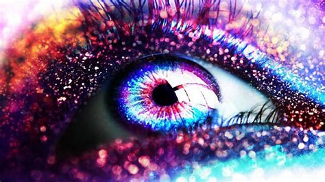 Closeup View Glittering Eye Makeup HD Glitter Wallpapers | HD Wallpapers | ID #56121