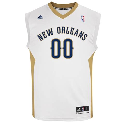 adidas New Orleans Pelicans Custom Replica Home Jersey - White - NBA Store