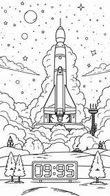 12 Free Space Launch Coloring Pages To Print And Enjoy  Sentinel Mission sketch template