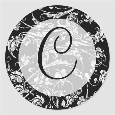 Wedding Stickers Monogram C | Zazzle.com | Wedding stickers, Monogramed ...