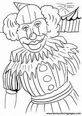 Circus Clowns Coloring Pages sketch template