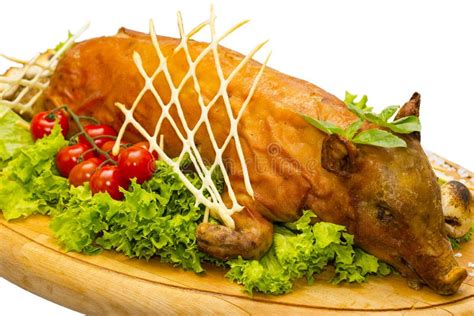 Roasted pig stock image. Image of piglet, gourmet, pork - 31392339