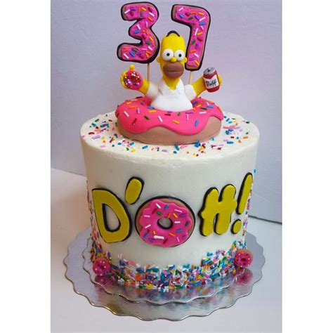 Homer Simpson Birthday Cake! - Decorated Cake by Jenn - CakesDecor