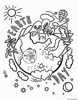 Beautiful Earth Celebration Day Coloring Page Printable sketch template