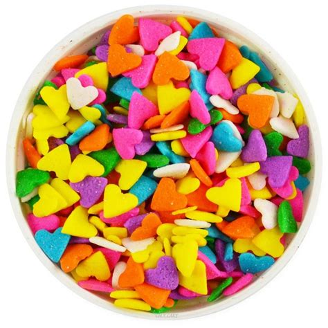 Bright Heart Shape Sprinkles