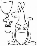 Kangaroo coloring Pages To Download And print For free sketch template