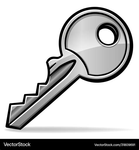 Key cartoon isolated design Royalty Free Vector Image