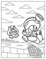 20 Goomba Coloring Pages Free PDF Printables  Cartoon coloring sketch template
