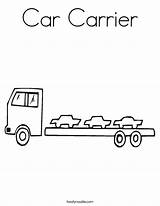 Car Carrier Coloring Page  Twisty Noodle sketch template