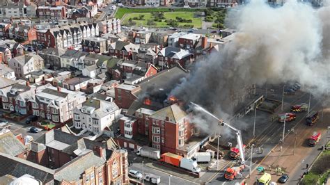 Blackpool fire: Warning issued as huge blaze rips through New Hacketts Hotel on seafront | The ...