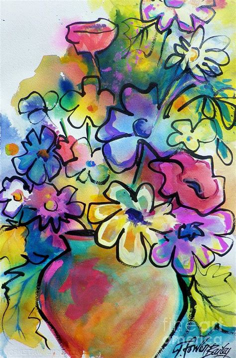 Flowers That Pop Art Painting by Tf Bailey - Pixels