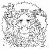 Gothic Coloring Pages For Adults At GetColoringscom  Free Printable sketch template