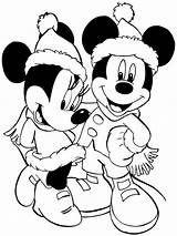 Mickey Mouse Christmas Coloring Pages sketch template