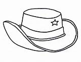 Cowboy Hat Coloring Page Printable Pages sketch template