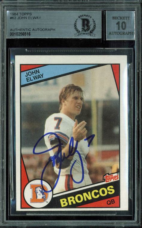 Lot Detail - John Elway Signed 1984 Topps Rookie Card - BAS/Beckett ...