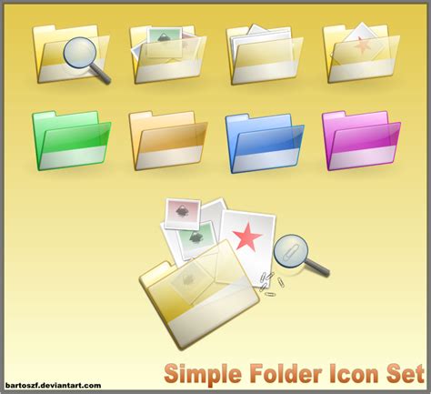 Simple Folder SVG Icon Set by bartoszf on DeviantArt
