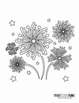 Firecracker & fireworks coloring Pages Celebrate With Free printables  sketch template