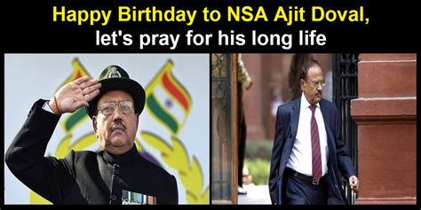 NSA Ajit Doval celebrates his 75th birthday, Let’s wish him more ...