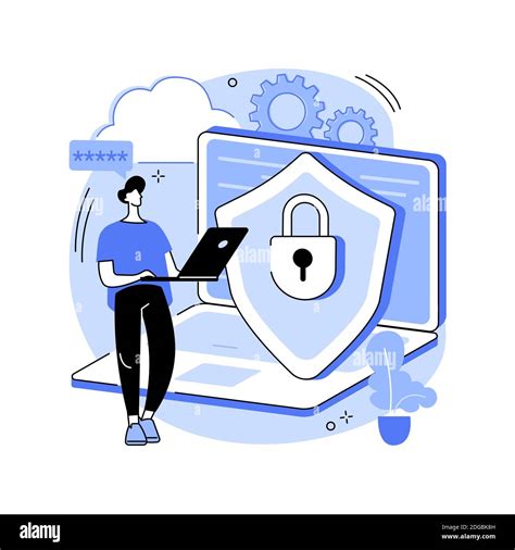 Cyber security software abstract concept vector illustration Stock ...