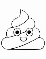 Poop Emoji Sheet Coloring Page sketch template
